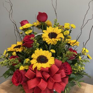 Rustic Wildflower Basket